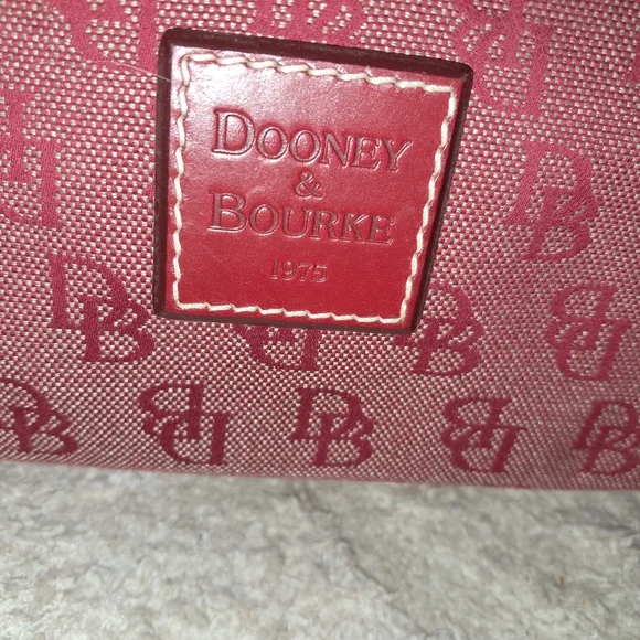 Dooney & Bourke Burgundy Monogram Shoulder Bag - Picture 2 of 3